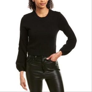 NWT! BCBGeneration Black Crop Top Sweater Size MD